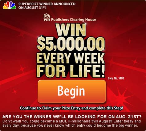 The Prize for the winner of the Giveaway is $250,000. . Pch 5 000 a week for life 2021